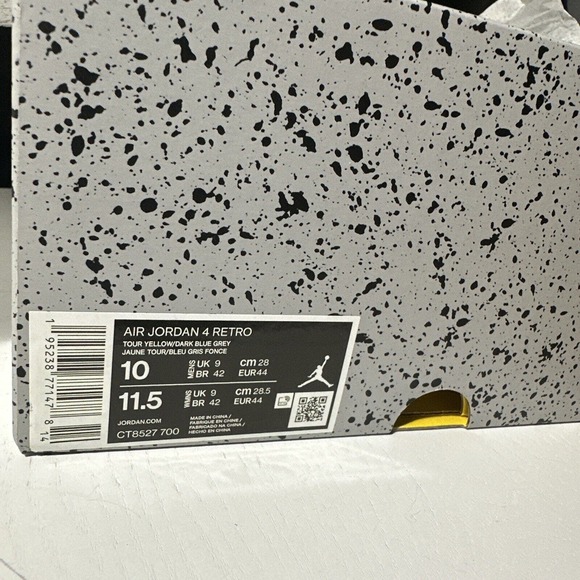 New Air Jordan 4 Retro Lightning CT8527 700 Men Size 10 - Picture 5 of 5